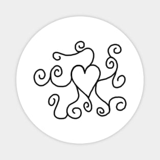 Heart Doodle Magnet